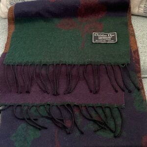 Christian Dior Multicolor Wool Scarf